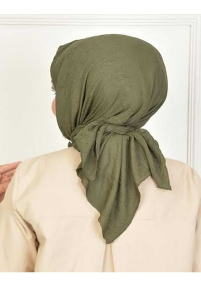 Bambu Kraş Eşarp Tesettür Giyim, Hafif, Rahat, Şık, Yüksek Kalite, Hijab, Scarf, Shawl Haki