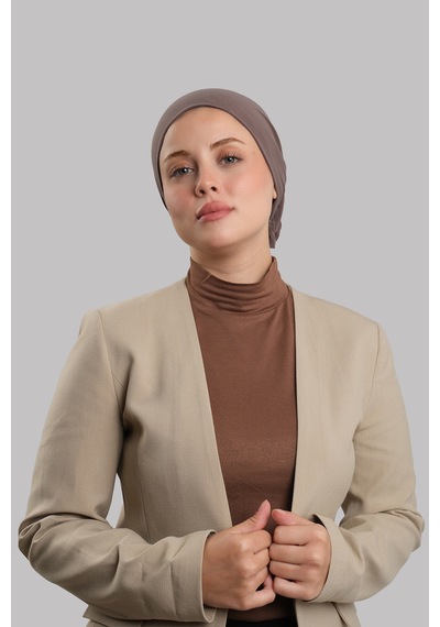 Hürrem Bone Vizon Versa Kuyruklu Pratik Tesettür Bone Sandy Büzgülü 2515 10