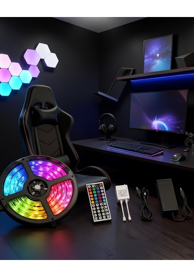 5 Metre Rgb Led Şerit Kumandalı 5050 Diğer