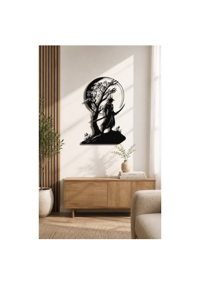 Samuray Temalı Metal Duvar Dekoru 3d Dekoratif Metal Tablo Modern Salon, Ofis Ve Oturma Odası Duvar Süsü Siyah Samuray Samuray Temalı Metal Duvar Dekoru 3d Dekoratif Metal Tablo Modern Salon, Ofis Ve Oturma Odası Duvar Süsü Siyah Samuray