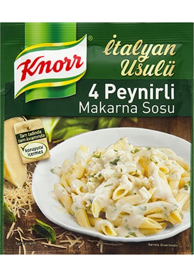 Knorr Peynirli Makarna Sosu 50 G X 4 Adet - Pratik Ve Lezzetli Gurme Sos Avantaj Paketi