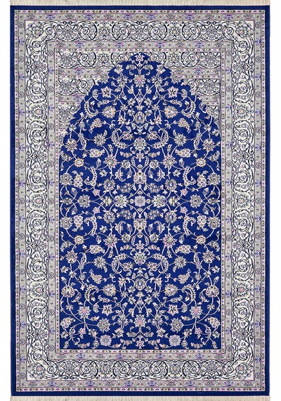 Dijital Baskılı, Yıkanabilir, Yumuşak Dokulu Çocuk Ve Yetişkin Seccade S-dot-123-2 Mavi