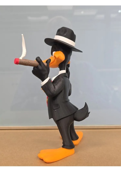 Gangster Duffy Duck Figür 20cm-3d Baskı-kolleksiyonluk Biblo