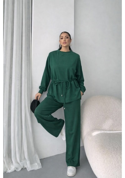 Efnaz Style Kadın Uzun Kollu Bisiklet Yaka Belden Büzgülü Bağcıklı Viskon Iki Iplik Bluz Ve Pantolon Ikili Takım Siyah Efnaz Style Kadın Uzun Kollu Bisiklet Yaka Belden Büzgülü Bağcıklı Viskon Iki Iplik Bluz Ve Pantolon Ikili Takım Siyah