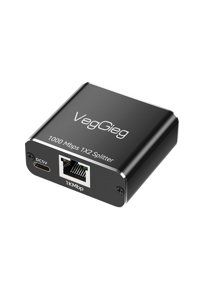 Lexroo 1 Giriş 2 Çıkış Rj45 Gigabit Ethernet Çoklayıcı Splitter Adaptör