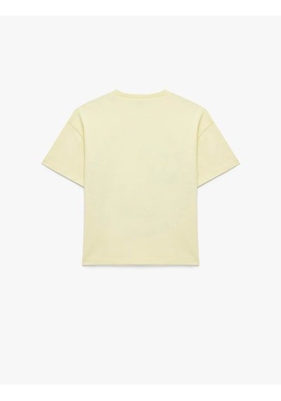 Koton 26yy59000316 Sarı Kız Çocuk T-shirt 6skg10061ak Sarı