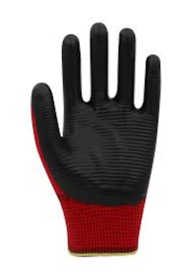 Beybi Pn5 Zebra Polyester Örme Nitril Eldiven 12 Adet