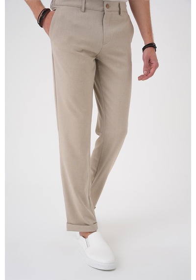 Efor Comfort Fit Beli Lastikli Bej Jogger Pantolon P 1183 Bej