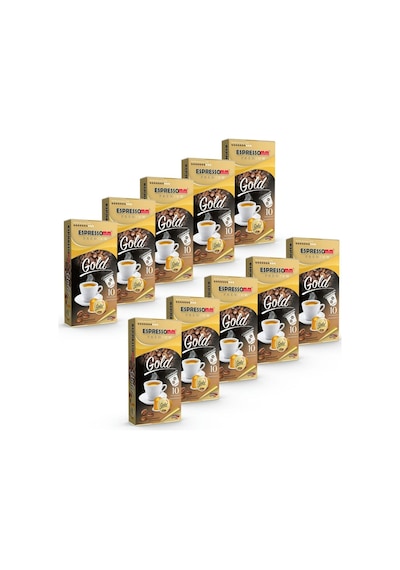 Espressomm® Premium Gold Alüminyum Kapsül Kahve (100 Adet) - Nesp