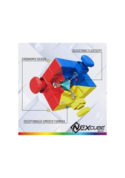 Hediyecik Nexcube Moyu Profesyonel 3x3 Zeka Küpü Akıl Küpü Rübik Küp