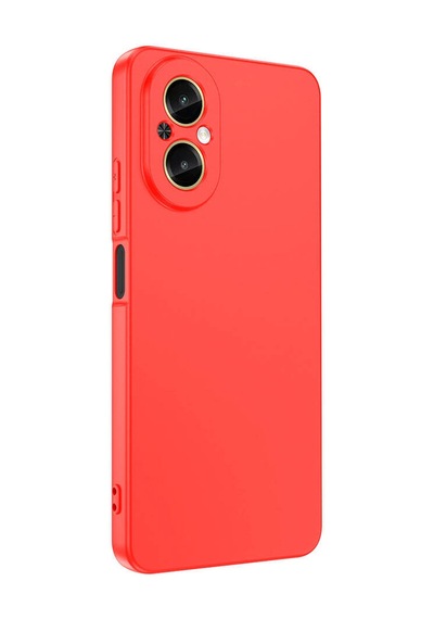 Zore Realme 12 Lite Kılıf Mara Lansman Kapak - Kırmızı Kirmizi
