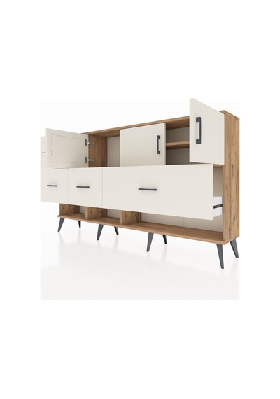 Arges Konsol 3 Raflı 5 Çekmeceli 3 Kapaklı 176x30x99 Çam-aytaşı Aytası - Atlas Çam Arges Konsol 3 Raflı 5 Çekmeceli 3 Kapaklı 176x30x99 Çam-aytaşı Aytası - Atlas Çam