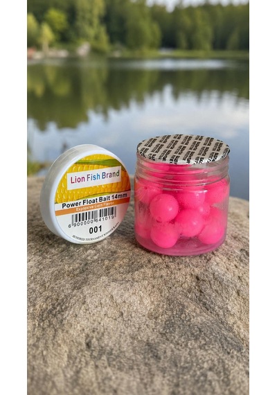 Mısır Kokulu Yapay Yüzen Balık Yemi Yapay Yem Power Float Bait Pembe 14mm