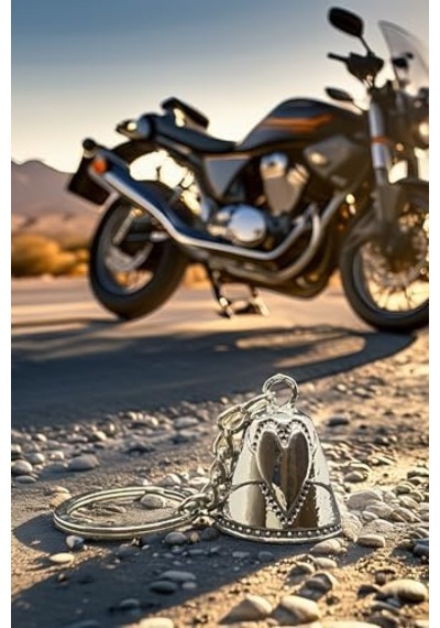 Çelik Motor Şans Çanı Bell "her Zaman Yanındayım" Model Anahtarlıklı Motosiklet Luck Bell