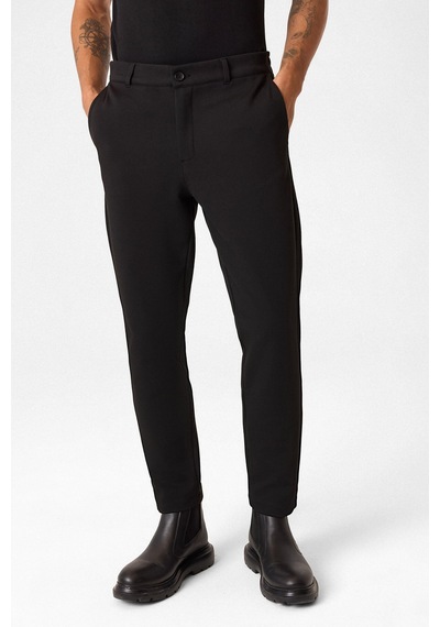 Back And Bond Regular Fit Diagonel Siyah Jogger Pantolon Çok Renkli