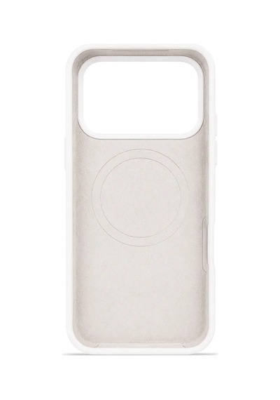 iPhone Uyumlu 17 Pro Max Aura Akıllı Magsafe Animasyonlu Silikon Kılıf Beyaz