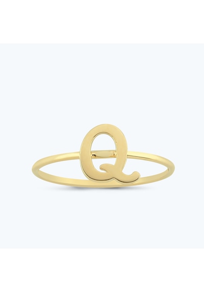 Altınbaş Altın Q Harfi Yüzük Qyzıntgk01-25295