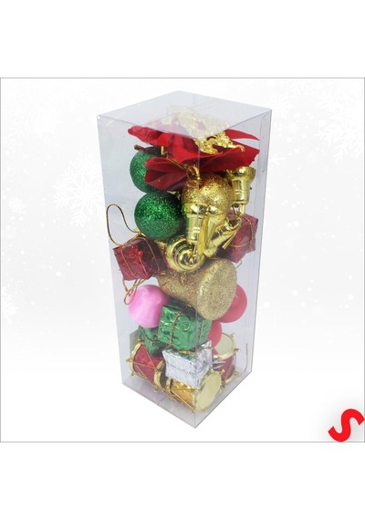 Yılbaşı Ağacı Lüks Süsleme Seti, 4,5cm X 30 Parça Diğer