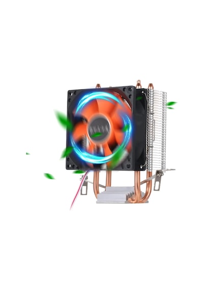 Lexroo Cold Ice 65 Intel Amd Uyumlu Bakır Borulu Alüminyum Heatsinkli Cpu Soğutucu İşlemci Fanı Standart