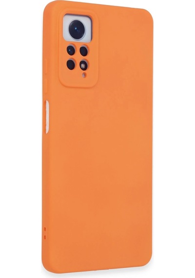 Newface Xiaomi Redmi Note 12 Pro 4g Kılıf Nano İçi Kadife Silikon Semeglbl - 47 - Turuncu