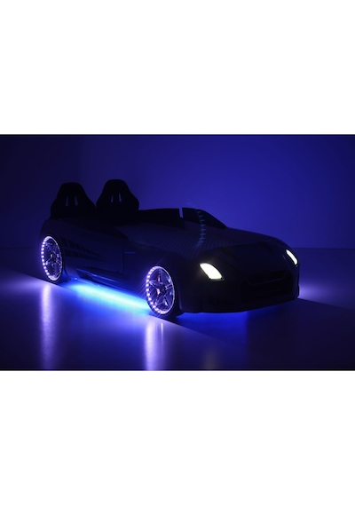 Gri Arabalı Yatak Kapıları Açılan Gtr Full Ledli Kumandalı Ve Müzikli + Ortopedik Yatak 90x190 Cm Gri Arabalı Yatak Kapıları Açılan Gtr Full Ledli Kumandalı Ve Müzikli + Ortopedik Yatak 90x190 Cm