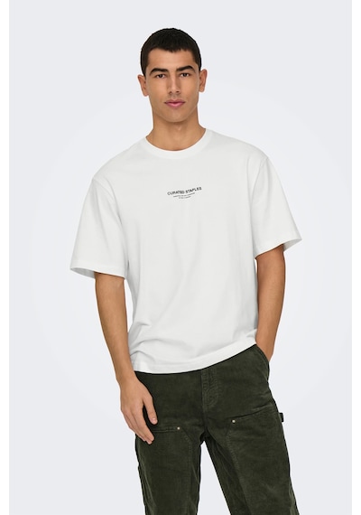 Only & Sons Erkek T Shirt 22030925 Krem