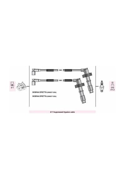 Buji- Kablosu Volvo S 40 T4 1900-2000 16v 1997-00-s - 2000 1999-04-v T -t4 1997-04 Netex Ntx Sp09 51