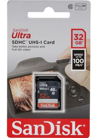Sandisk Ultra 32Gb Sdhc 100Mb/S Hafıza Kartı