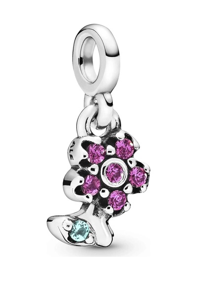 Nur Silver Çiçek Me Gümüş Charm Nur-bl12467