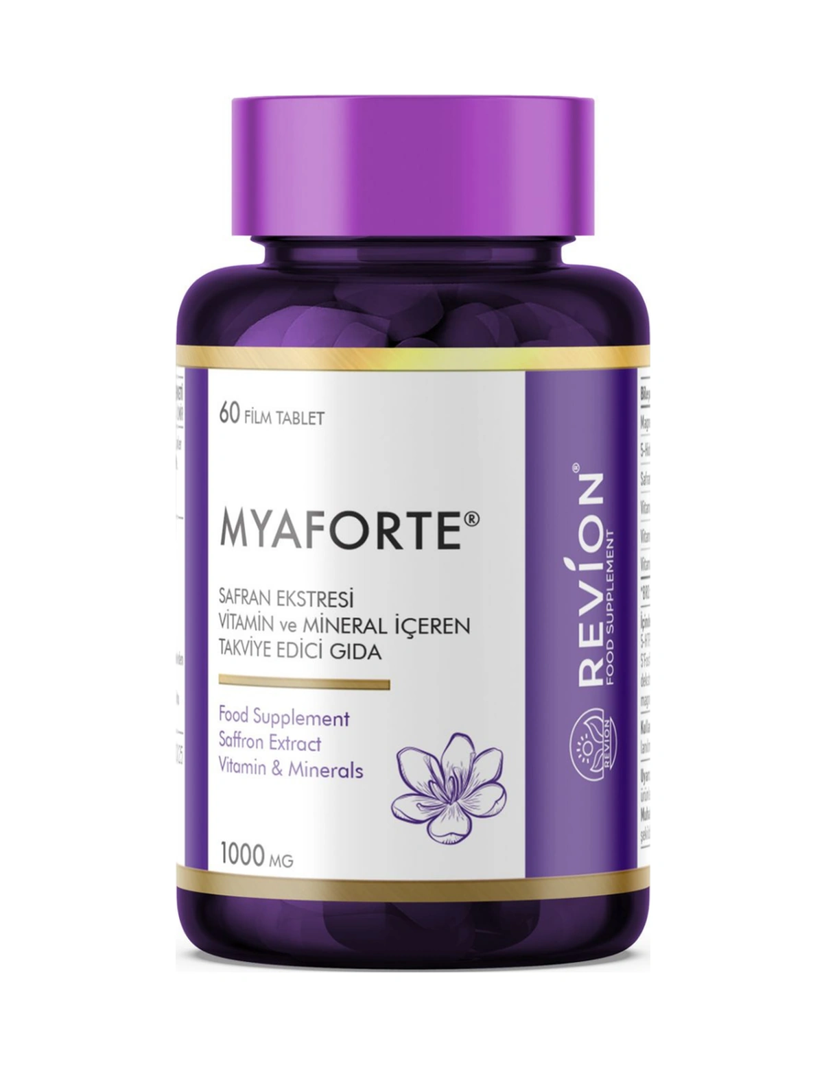 Revıon Myaforte Safran Eki Vitamin Ve Mineral İçeren Takviye Edici Gıda