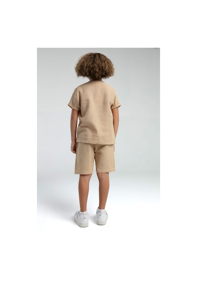 Rolypoly Erkek Çocuk Krem Bermuda Takım 5274-47572 Krem