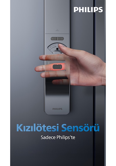Philips Akıllı Kilit Ddl801-5hbs - Ip65 Suya Ve Toza Dayanıklı, Wifi Bağlantılı Gri
