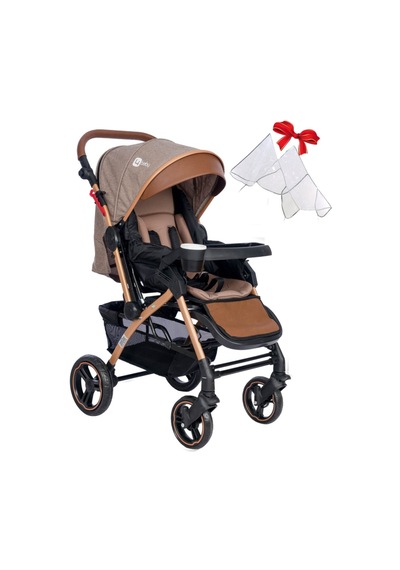 4 Baby Active Plus Gold Çift Yönlü Bebek Arabası + Yağmurluk