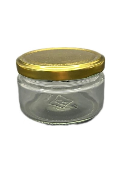 300 Cc Şeffaf Cam Magnolia Kavanozu Gold Kapaklı, 6 Adet, Cam Kavanoz, Magnolia Kavanozu, Konserve Kavanozu, Reçel Kavanozu, Bal Kavanozu, Saklama Kavanozu Diğer