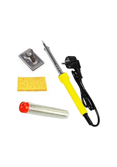 60 Watt Topraklı Profesyonel Lehim Kalem Havya Lüx Set Lehim Teli