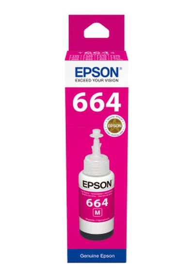 Epson T6643 Kırmızı/Magenta Şişe Mürekkep Kartuş 70 Ml