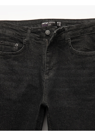 Koton Pamuklu Normal Bel Slim Fit Jean Pantolon - Brad Jean Siyah 6wam40100nd Siyah Koton Pamuklu Normal Bel Slim Fit Jean Pantolon - Brad Jean Siyah 6wam40100nd Siyah