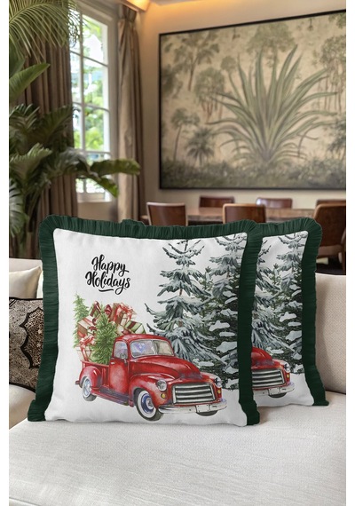 Xmas Noel Arabalı Saçaklı Yastık Kılıfı-yılbaşı Çam Ağacı Temalı Koyu Yeşil Püsküllü Kırlent Kılıfı Açık Yağmur Lime Xmas Noel Arabalı Saçaklı Yastık Kılıfı-yılbaşı Çam Ağacı Temalı Koyu Yeşil Püsküllü Kırlent Kılıfı Açık Yağmur Lime