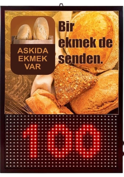 Askıda Ekmek Led Sayıcı