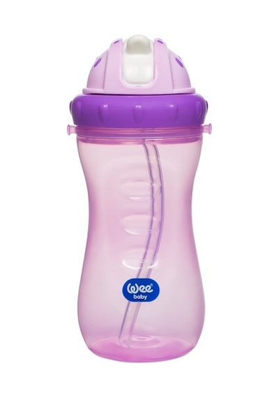 Wee Baby Mor Renkli Pipetli Bardak 761-2 Mor