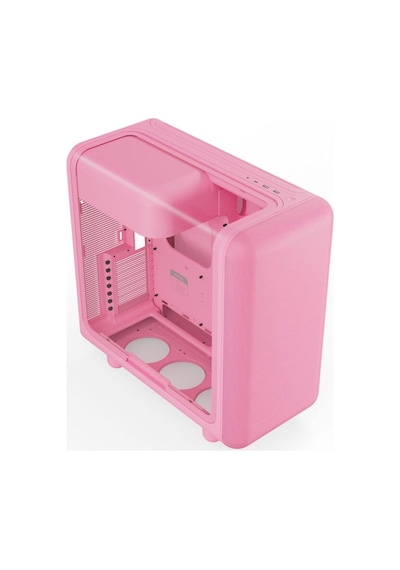 X50 Strawberry Milk Temperli Cam Usb 3.2 Atx Mid Tower Gaming Kasa Cs-hyte-x50g-sm