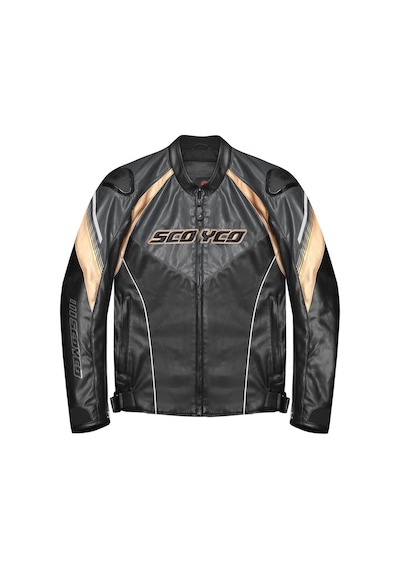 Scoyco Jk187 Deri Motosiklet Montu 65618 Gold Siyah