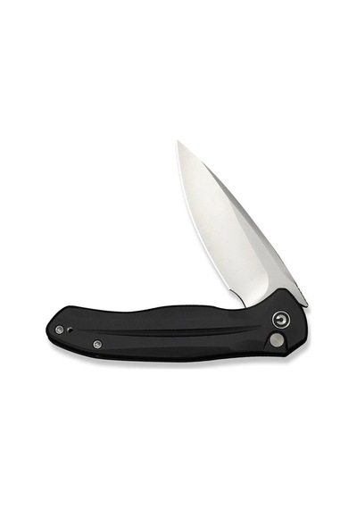 Civivi Button Lock Kitefin Black Aluminum Handle Satin Finished 14c28n Blade Kamp Çakı Siyah