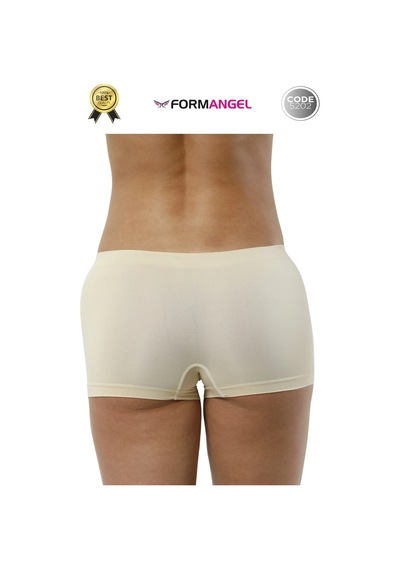Kadınboxer Toparlayıcı Şekillendirici Seamless Kaymaz Kadın Dikişsiz Boxer İç Çamaşırı - 2 Adet Ten
