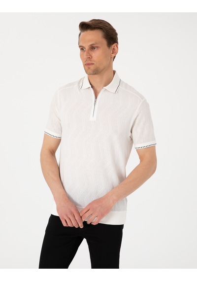 Pierre Cardin Erkek Beyaz Tişört 50302591-vr013 Beyaz