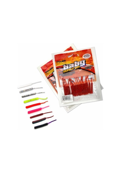 Fujin Baby Worm Kokulu 5.2 CM Lrf Silikon + 3 Adet Kanca