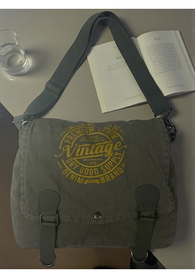 Old Cotton Cargo Vintage Salaş Kaliteli Unisex Günlük Gezi Kamp Okul Postacı Omuz Çantası San Diego 32 Cm X 25 Cm Haki - Haki Old Cotton Cargo Vintage Salaş Kaliteli Unisex Günlük Gezi Kamp Okul Postacı Omuz Çantası San Diego 32 Cm X 25 Cm Haki - Haki