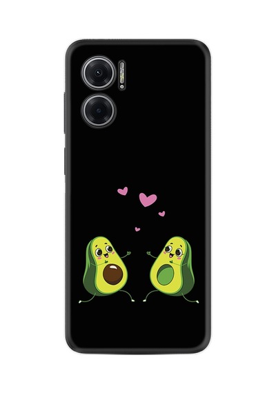 Xiaomi Redmi Note 11e Kılıf Silikon Desen Özel Seri Aşık Avokadolar 1642