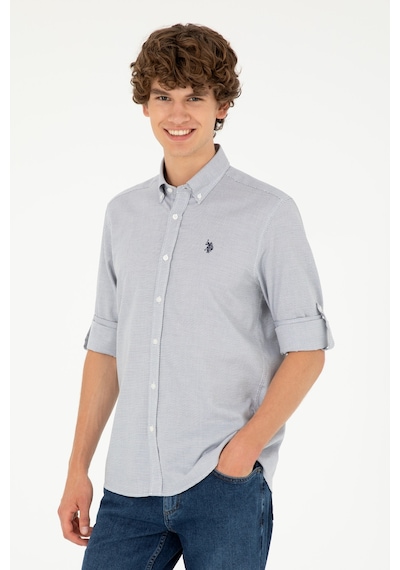 U.s. Polo Assn. Erkek Lacivert Gömlek Desenli 50288656-vr033 Lacivert