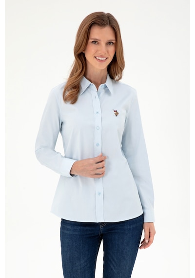U.s. Polo Assn. Kadın Açık Mavi Gömlek Basic 50295710-vr003 Açık Mavi